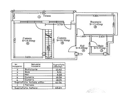 Apartament 3 camere Decomandat, S94 mp, Borhanci