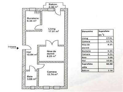 Apartament 3 camere, mobilat, utilat, str. Constantin Brancusi