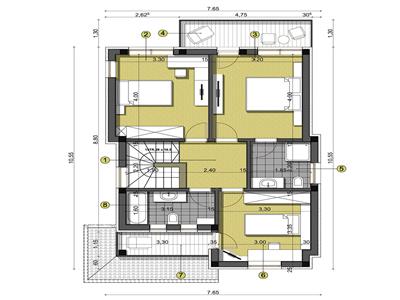 Casa individuala S145mp.+500mp. teren, mobilata si utilata, Dezmir