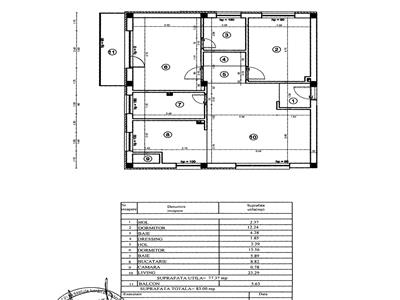 Apartament 3 camere, 2 bai, decomandat, bloc nou, Europa.