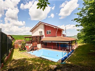 Casa individuala, 5 camere, panorama, piscina, padure, Gilau (Vest)