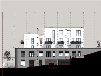 Penthouse 3 camere, 2 bai, S93mp+7 mp balcon, bloc nou