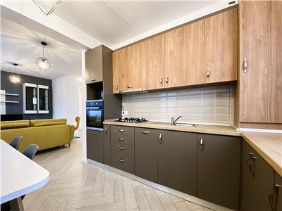 Apartament 3 camere, 2 bai, bloc nou, mobilat, etaj 1/2, Europa