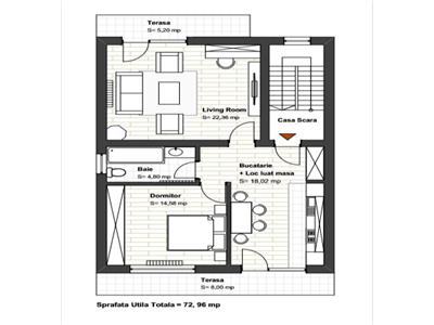 Apartament 2 camere DECOMANDAT, bloc NOU, 60 mp + 2 balcoane 12 mp. cu Graj, Europa
