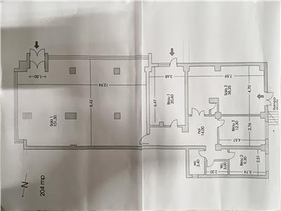 Spatiu comercial S204 mp., cu 2 intrari, rampa, zona Calvaria