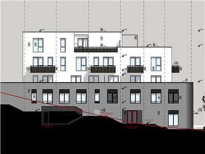 Penthouse 3 camere, 2 bai, S93mp+7 mp balcon, bloc nou