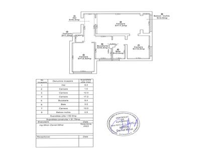 Apartament 3 camere, decomandat, str. Republicii, zona Gradina Botanica