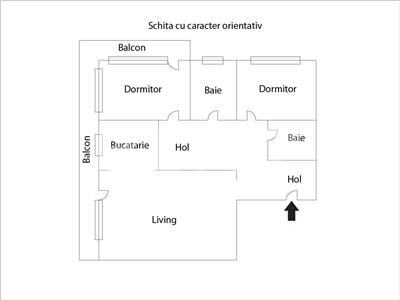 Apartament 3 camere, S94mp+ 17mp terasa, început str. Romul Ladea