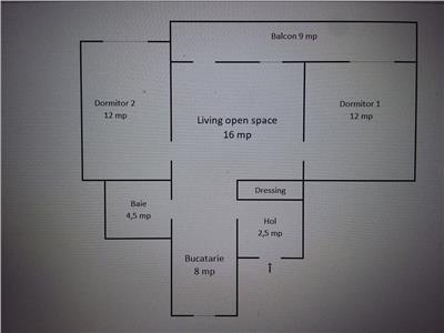 Apartament 2 camere, decomandat, S 55 mp + 8 mp balcon, Oasului.