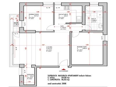 Apartament 3 camere, 70 mp, mobilat, utilat, Zorilor