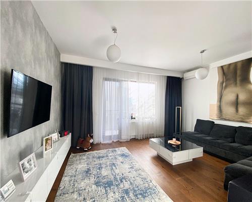 Apartament 2 camere, S57mp+10 mp, ultrafinisat, parcare, Borhanci.