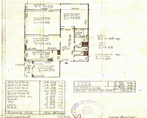 Apartament 4 camere, S 82 mp+2 balcoane, decomandat, zona BTarena