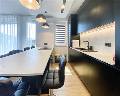 Apartament 3 camere, ultrafinisat, parcare, Borhanci.