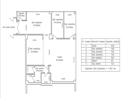Spatiu comercial, S120mp, 4 parcari, parter, Europa