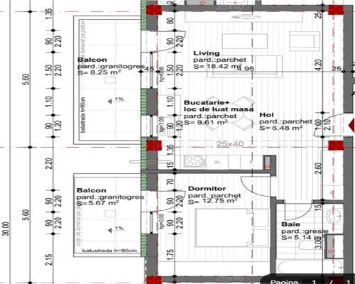 Apartament 2 camere, Su 52mp + 2 balcoane, bloc nou, Intre Lacuri.