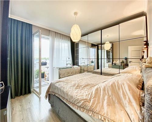 Apartament 2 camere, S-58mp+2 balcoane, bloc nou, Intre Lacuri