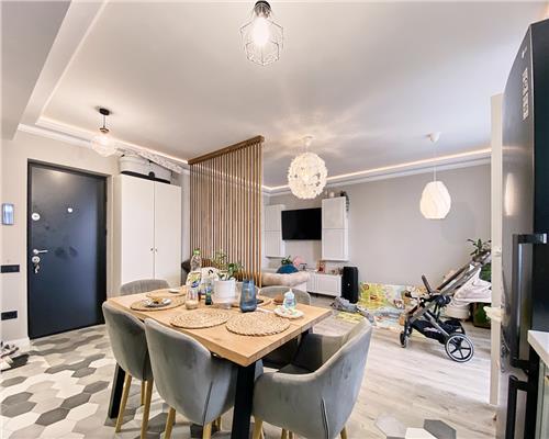 Apartament 2 camere, S58mp+2 balcoane, bloc nou, Intre Lacuri