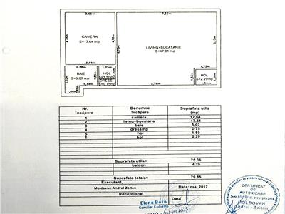 Apartament 2 camere, S75 mp + balcon, mobilat, garaj si boxa, Manastur, str. Hameiului