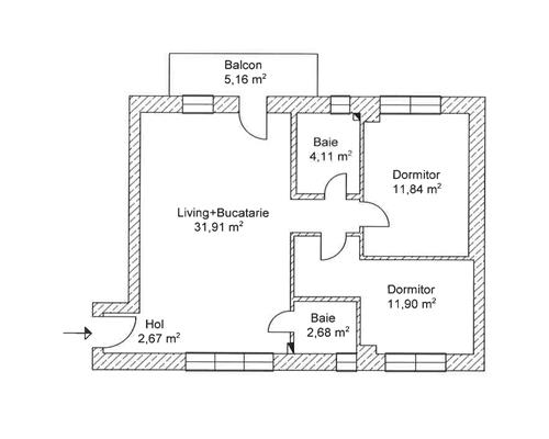 Apartament 3 camere, bloc nou, 2 bai, 2 parcări, zona Semicentrală.