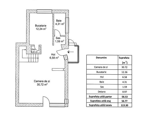 Duplex premium cu 4 camere, sistem fotovoltaic 8,7 kW si 300 mp teren ,White House, Floresti
