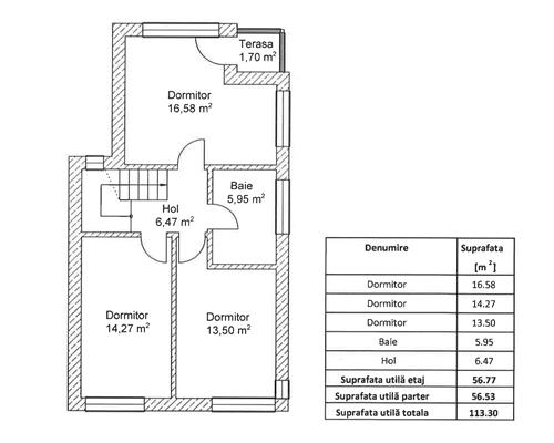 Duplex premium cu 4 camere, sistem fotovoltaic 8,7 kW si 300 mp teren ,White House, Floresti