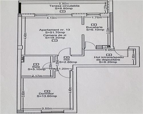 Apartament 2 camere, bloc nou, mobilat, utilat, Andrei Mureșanu.