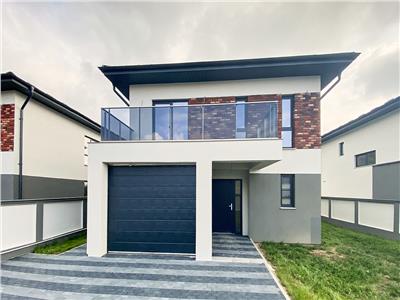 Casa individuala moderna, 4 camere, 120 mp + 450 mp teren, garaj,  Sannicoara,
