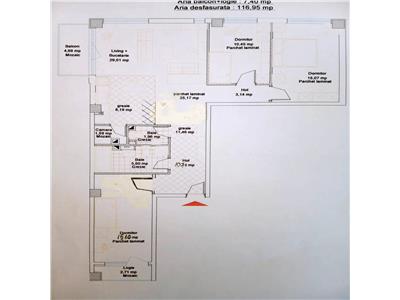 Apartament 4 camere, S100mp + 2 balcoane, str. Bucuresti