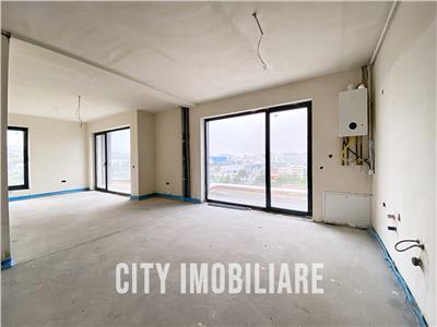 Penthouse pe 2 nivele, S84mp +2 balcoane, CF, bloc nou, Buna Ziua