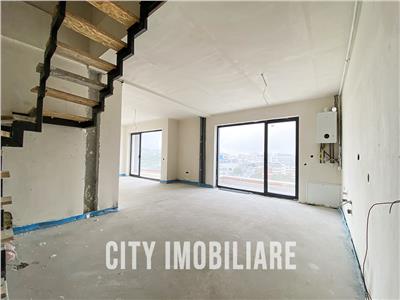 Penthouse pe 2 nivele, S84mp +2 balcoane, CF, bloc nou, Buna Ziua