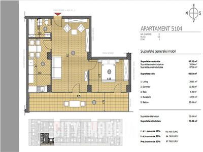 Apartamente cu 1 camera, S38 mp+10 mp terasa, Transilvania Smart City