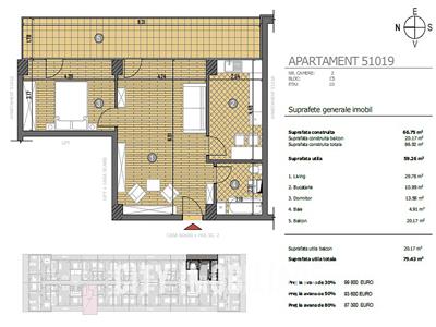 Apartamente cu 1 camera, S38 mp+10 mp terasa, Transilvania Smart City