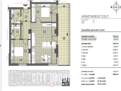 Apartamente cu 1 camera, S38 mp+10 mp terasa, Transilvania Smart City