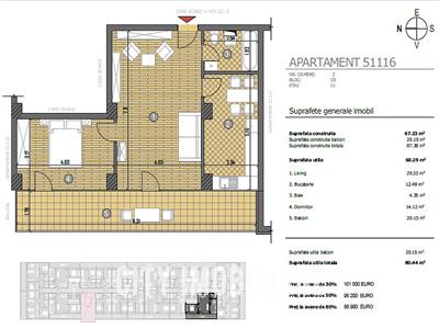 Apartamente cu 1 camera, S38 mp+10 mp terasa, Transilvania Smart City